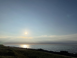 オホーツク海の夕陽